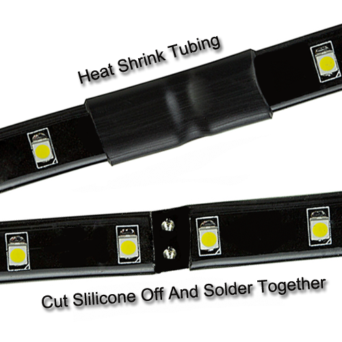 Flexible Light Strip Heat Shrink Tubing - 6 inch length