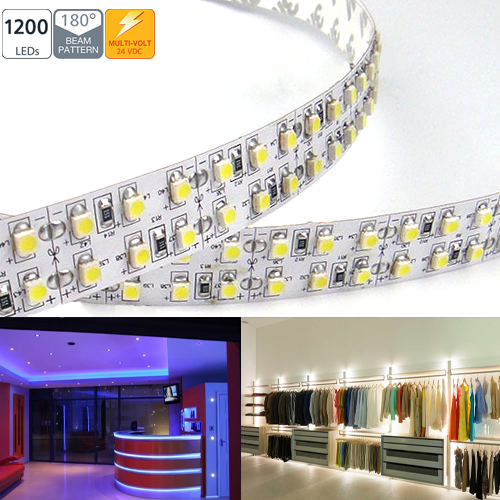 2NFS-3528SMD-24V series Double Row 1200 High Power LED Flexible Light Strip - Click Image to Close