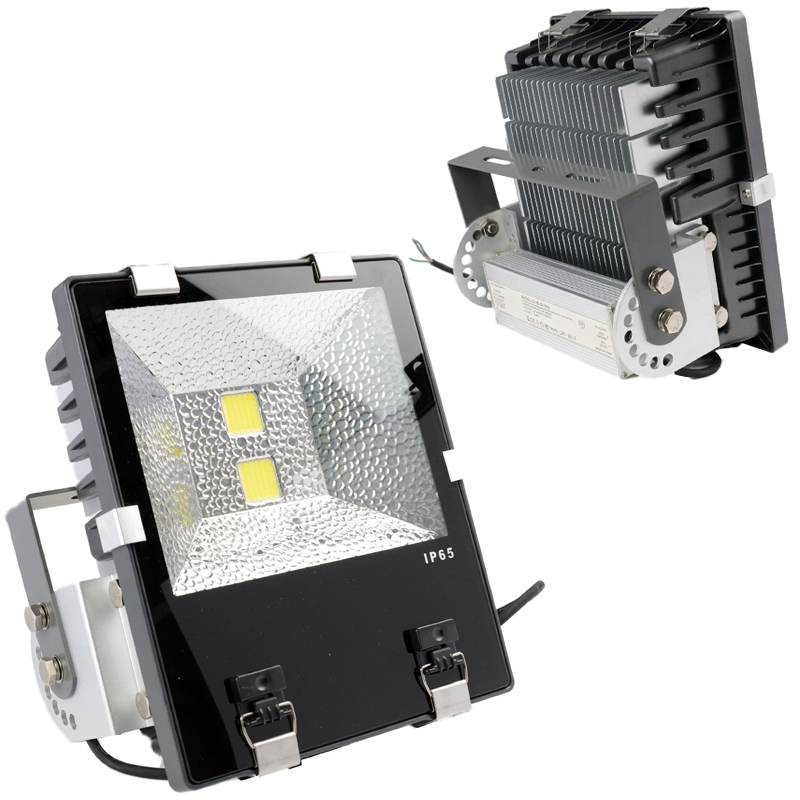 100W High Power LED Flood Light with Aluminium Heat Sink in IP65 for Outdoor Use