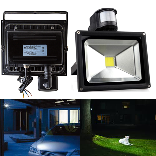 High Power 30W LED Flood Light Fixture with Motion Sensor