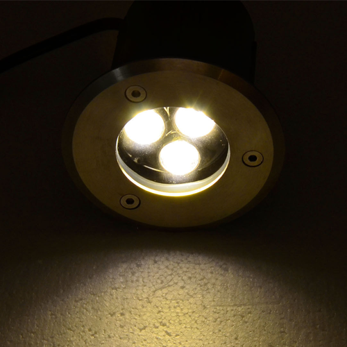 LED In Ground Well Light - 3 x 1W High Power LEDs - Click Image to Close