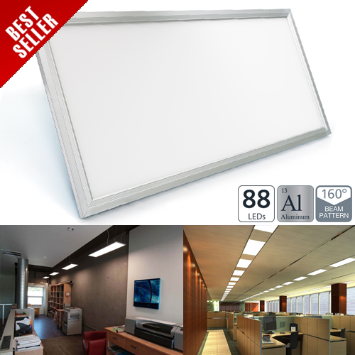 36W LED Panel Light Fixture - 1ft x 2ft - Click Image to Close
