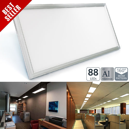 36W LED Panel Light Fixture - 1ft x 2ft