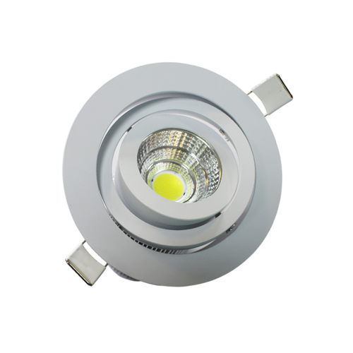 9W Silver COB LED Recessed Downlight