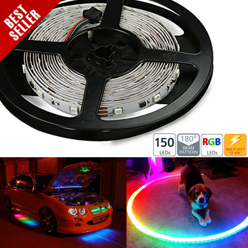 NDFS-150CK series Dream-Color Chasing RGB LED Flexible Light Strip - Click Image to Close