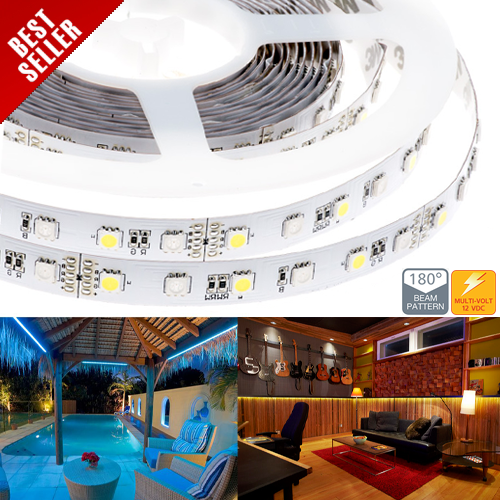 High Power RGBW LED Flexible Light Strip - RGB+White LED Strip