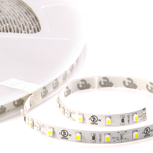 LED Light Strip - Flexible Custom Length LED Tape Light with 18 SMDs/ft., 1 Chip SMD LED 3528 - Click Image to Close