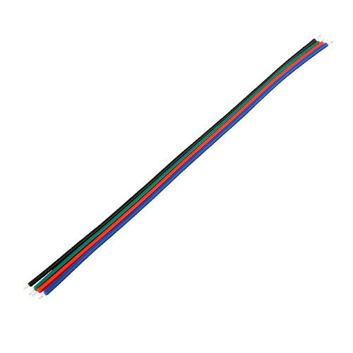 15cm / 6-inch Four Conductor Wire for RGB LED Flexible Light Strip - Click Image to Close