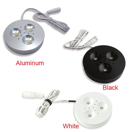 3 Watt LED Puck Light Fixture - Click Image to Close