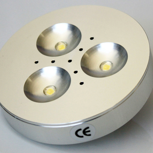 3 Watt LED Puck Light Fixture - Click Image to Close