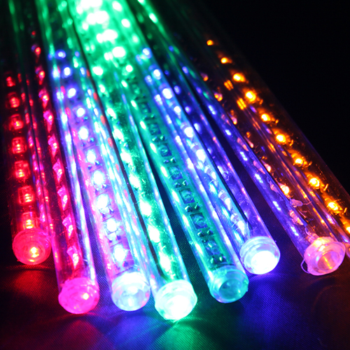 Rain Lights Multicolored LED - Click Image to Close