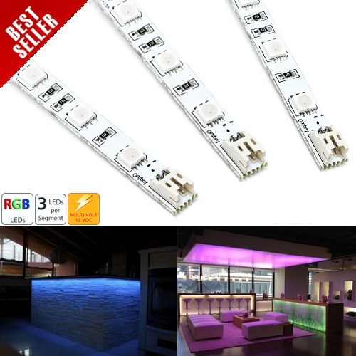 RL-RGB30 series Narrow Rigid Light Bar w/ High Power 3-Chip RGB LEDs