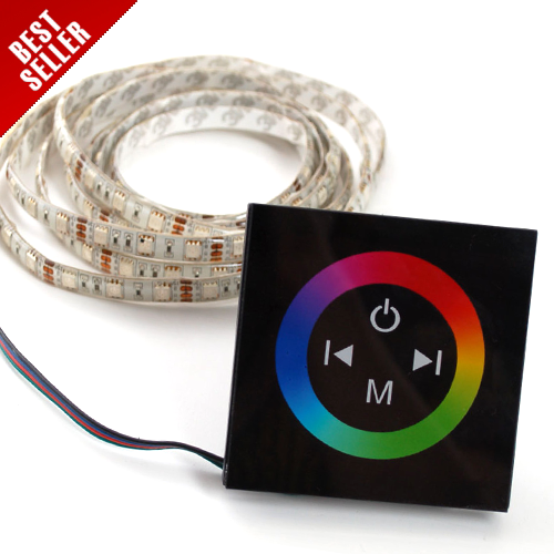 Touch Wheel Controller for Analog RGB LED Flexible Light Strips - Click Image to Close