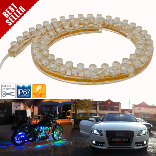 Waterproof LED Motorcycle / Car Flexible Light Bar - Click Image to Close