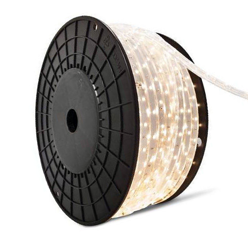 110V 220V High Power SMD 5050 Flexible LED Flat Strip Rope Light Waterproof 50M Reel - Click Image to Close