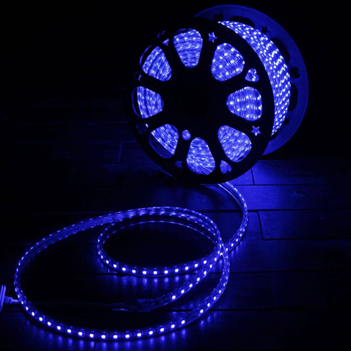 110V 220V High Power SMD 5050 Flexible LED Flat Strip Rope Light Waterproof 50M Reel - Click Image to Close