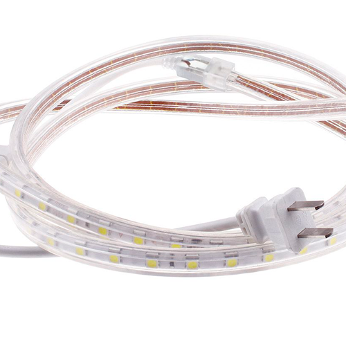110V 220V High Power SMD 5050 Flexible LED Flat Strip Rope Light Waterproof 50M Reel - Click Image to Close