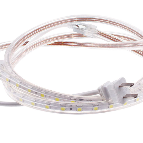 110V 220V High Power SMD 5050 Flexible LED Flat Strip Rope Light Waterproof 50M Reel