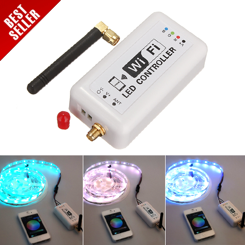 Wireless WIFI RGB LED Strip Controller For IOS iPhone Android Phone Pad