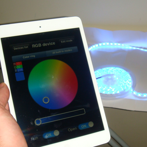 IOS/Android Wifi RGB LED Wireless Flexible Light Strip controller - Click Image to Close